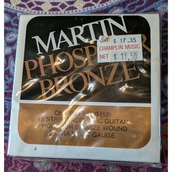 Vintage Martin Phosphor Bronze Extra Light Gauge Bronze Wound M-500 Set - Picture 3 of 8